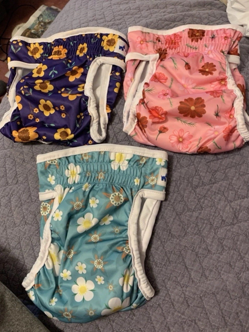 Pet Soft Female Dog Diapers - 3 Pack Washable Dog Diapers Female Dog Size Medium